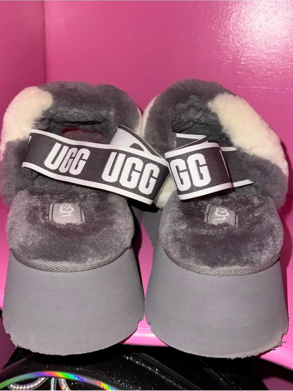 UGG Disco Stripe Sandals size 6